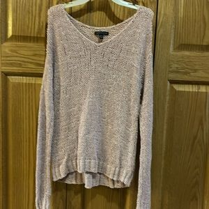 American Eagle XS light weight rose colored sweater.